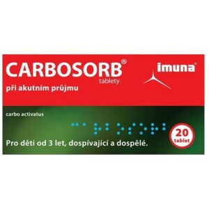 CARBOSORB 320MG neobalené tablety 20