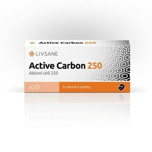 LIVSANE Active Carbon 250 Aktivní uhlí tbl.20
