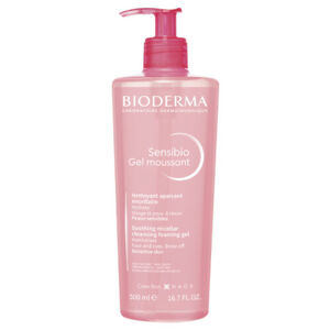 BIODERMA Sensibio Gel moussant jemný zklidňující odličovací gel na citlivou pokožku 500 ml