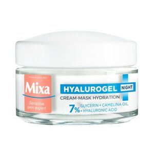 Mixa Hyalurogel noční krém pro citlivou pleť 50ml