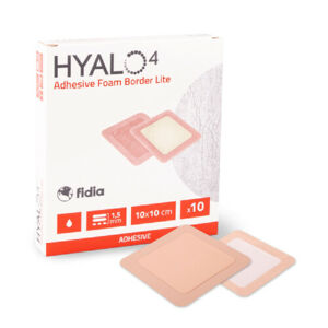 HYALO4  odlehčené adhezivní pěnové krytí se silikonem 10X10 cm