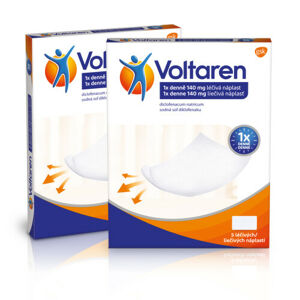 Voltaren 140 mg léčívá náplast proti bolesti 5ks - balení 2 ks