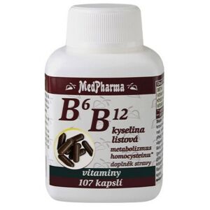 MedPharma B6, B12, kyselina listová cps.107