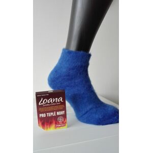 Ponožky pro teplé nohy - barva tm.modrá, vel. 23-24