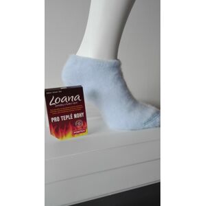 Ponožky pro teplé nohy - barva sv.modrá, vel. 29-30