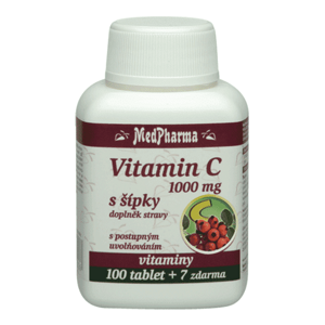 MedPharma Vitamín C 1000mg s šípky s postupným uvolňováním tbl.107
