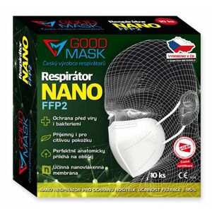 Akce 1 + 1 ZDARMA Nanorespirátor FFP2 GOOD MASK GM2 NANO
