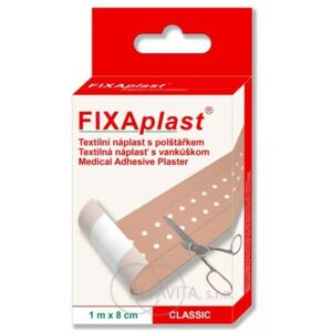 FIXAplast CLASSIC textilní náplast s polštářkem 1mx8cm